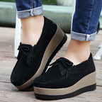 Women’s Tassel Bow Thick Bottom Casual Shoes
