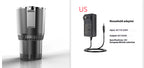 Household adapter with specifications on a white background