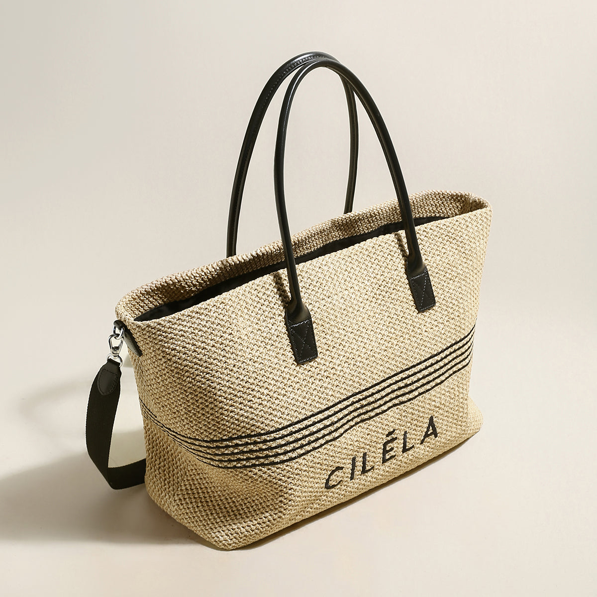 CILELA Raffia Beach Tote Bag – Effortless Summer Chic