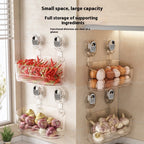 Punch-Free Wall Mount Organizer Toiletries Storage Box