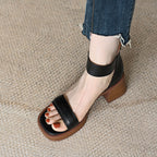Women’s French Style Chunky Heel Platform Shoes