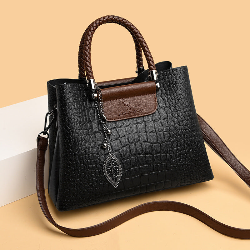 Aurelia Soft-Touch Messenger Tote – Versatile Shoulder Bag for Women