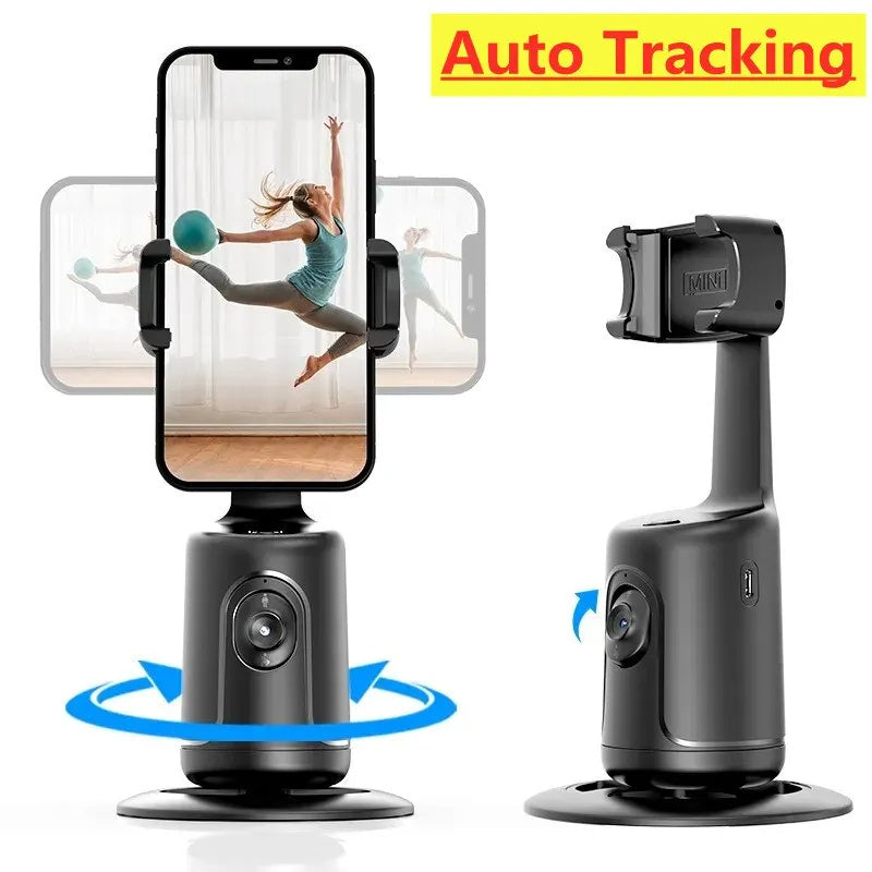 Auto Face Tracking Tripod 360° — Hands-Free Filming Made Easy