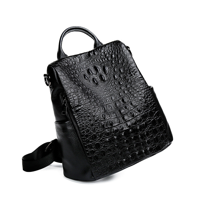 Celeste Croco-Textured Leather Backpack
