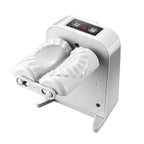 White dumpling maker with digital display on a white background