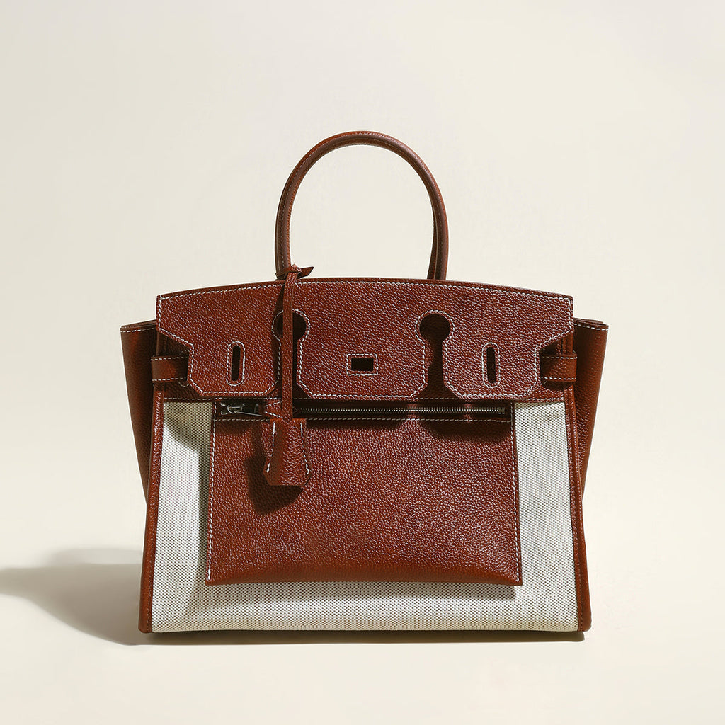 Lyon Leather Tote Bag – Modern Deconstructed Elegance