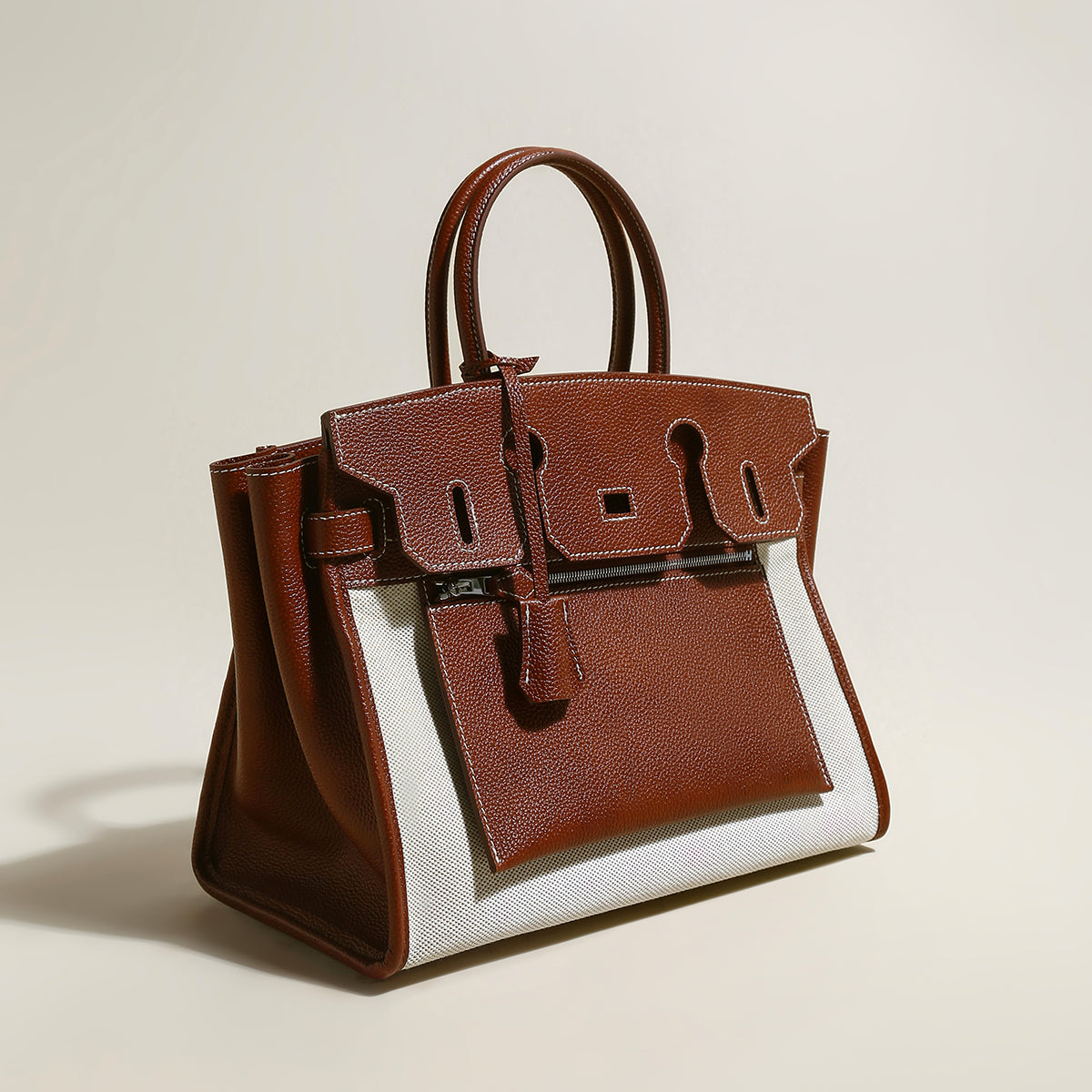 Lyon Leather Tote Bag – Modern Deconstructed Elegance
