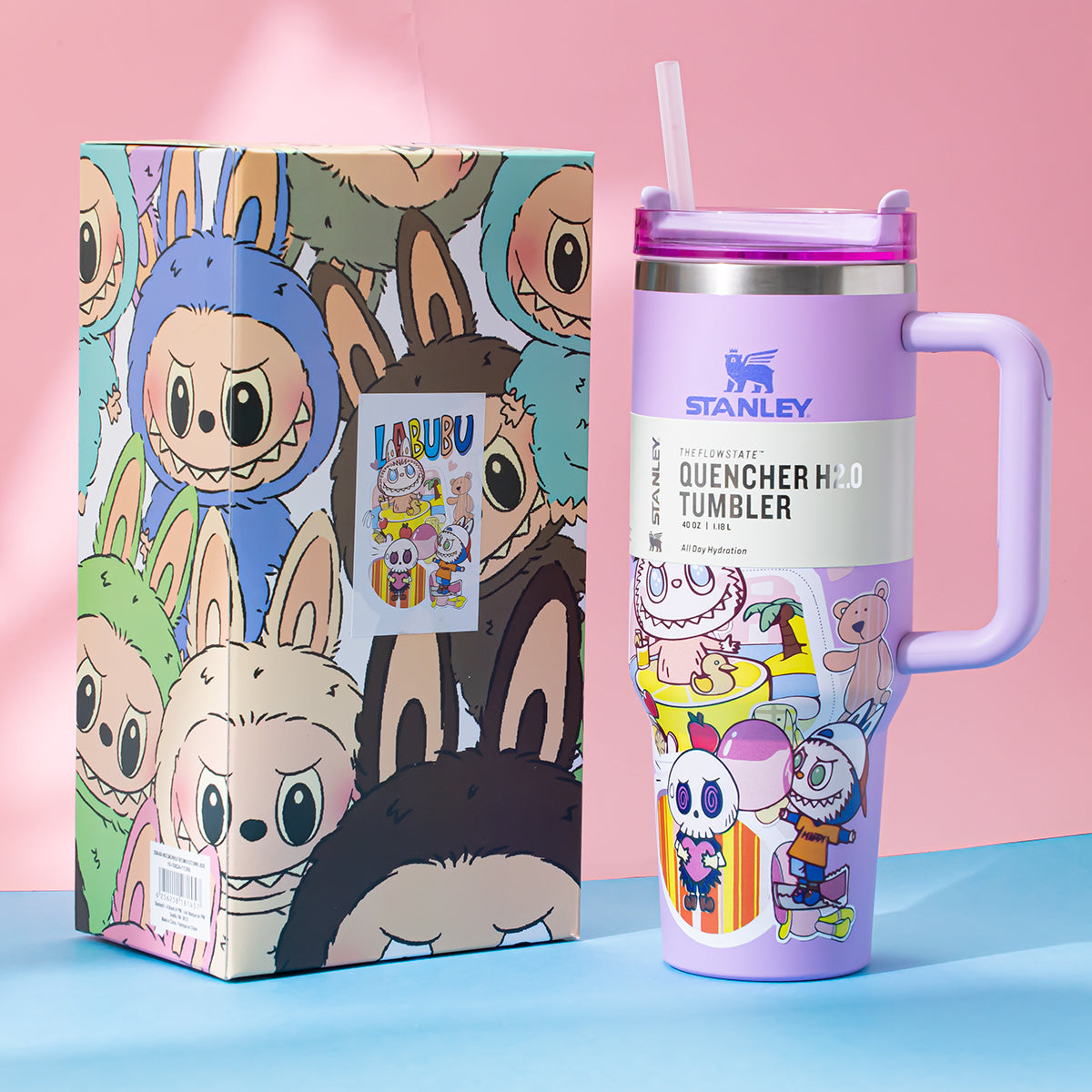 Stanley x Labubu Comical Fun Lavender Quencher H2O Tumbler
