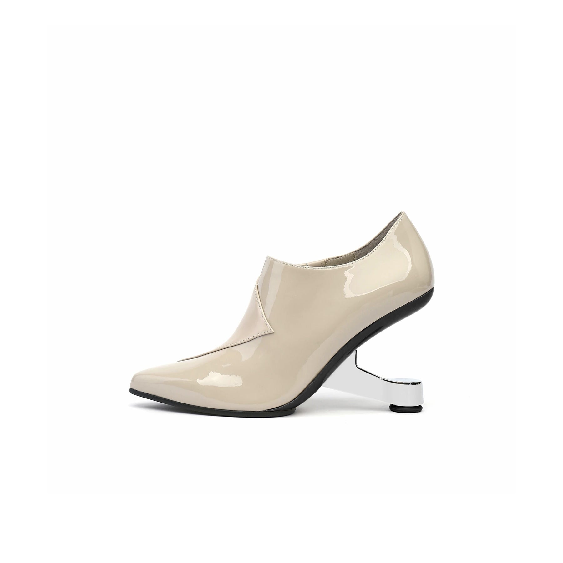 Folded Leather Stylish Mules – Jady Rose