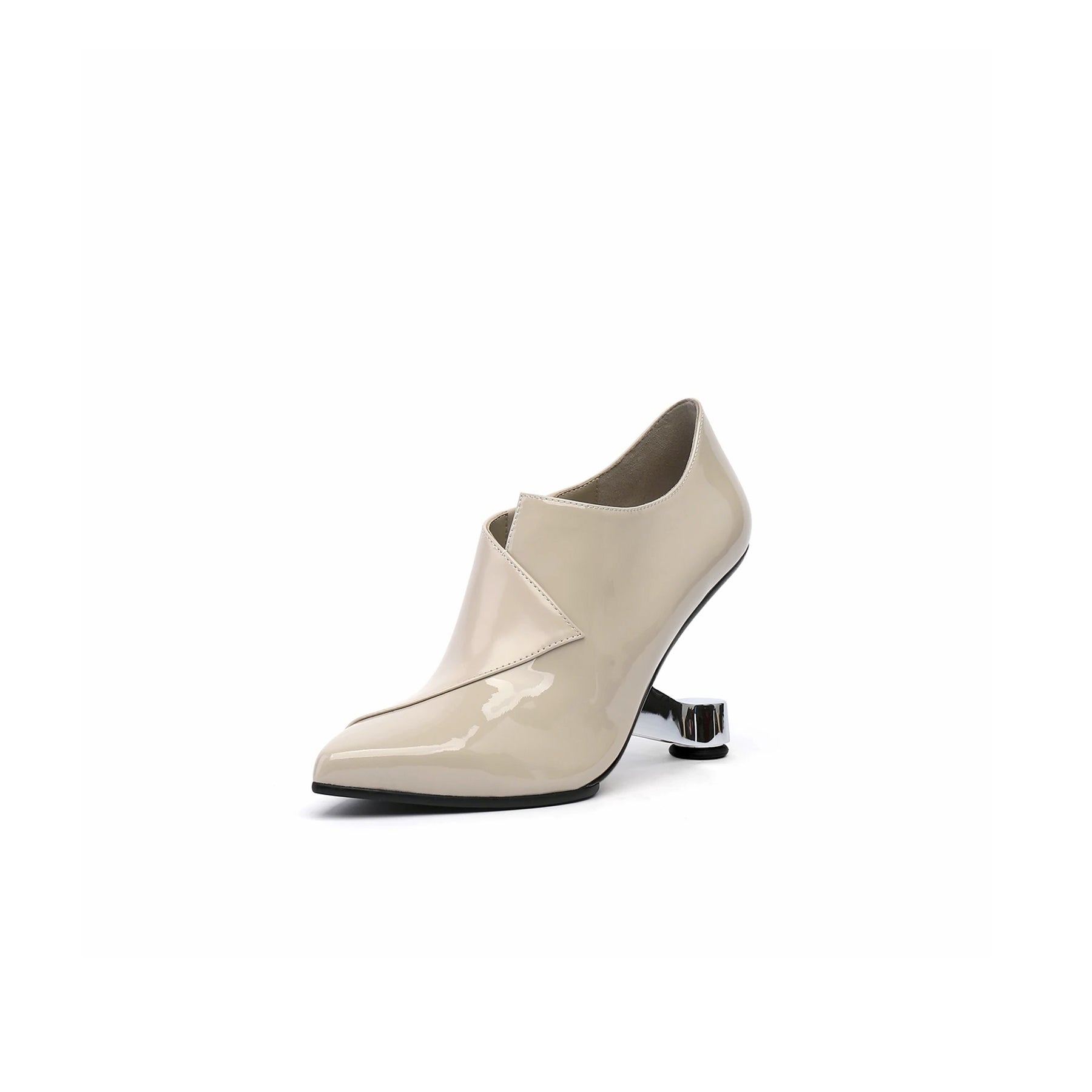 Folded Leather Stylish Mules – Jady Rose