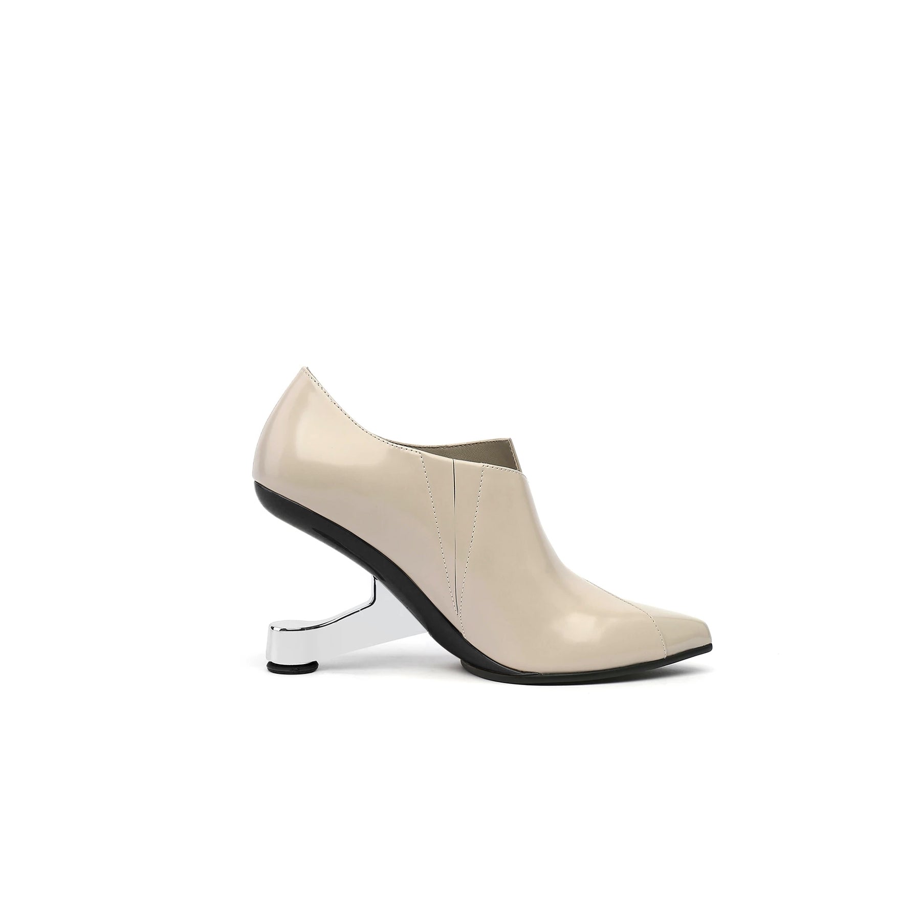 Folded Leather Stylish Mules – Jady Rose