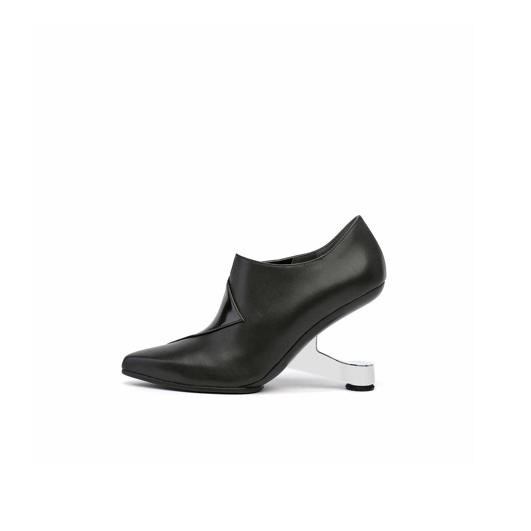 Folded Leather Stylish Mules – Jady Rose