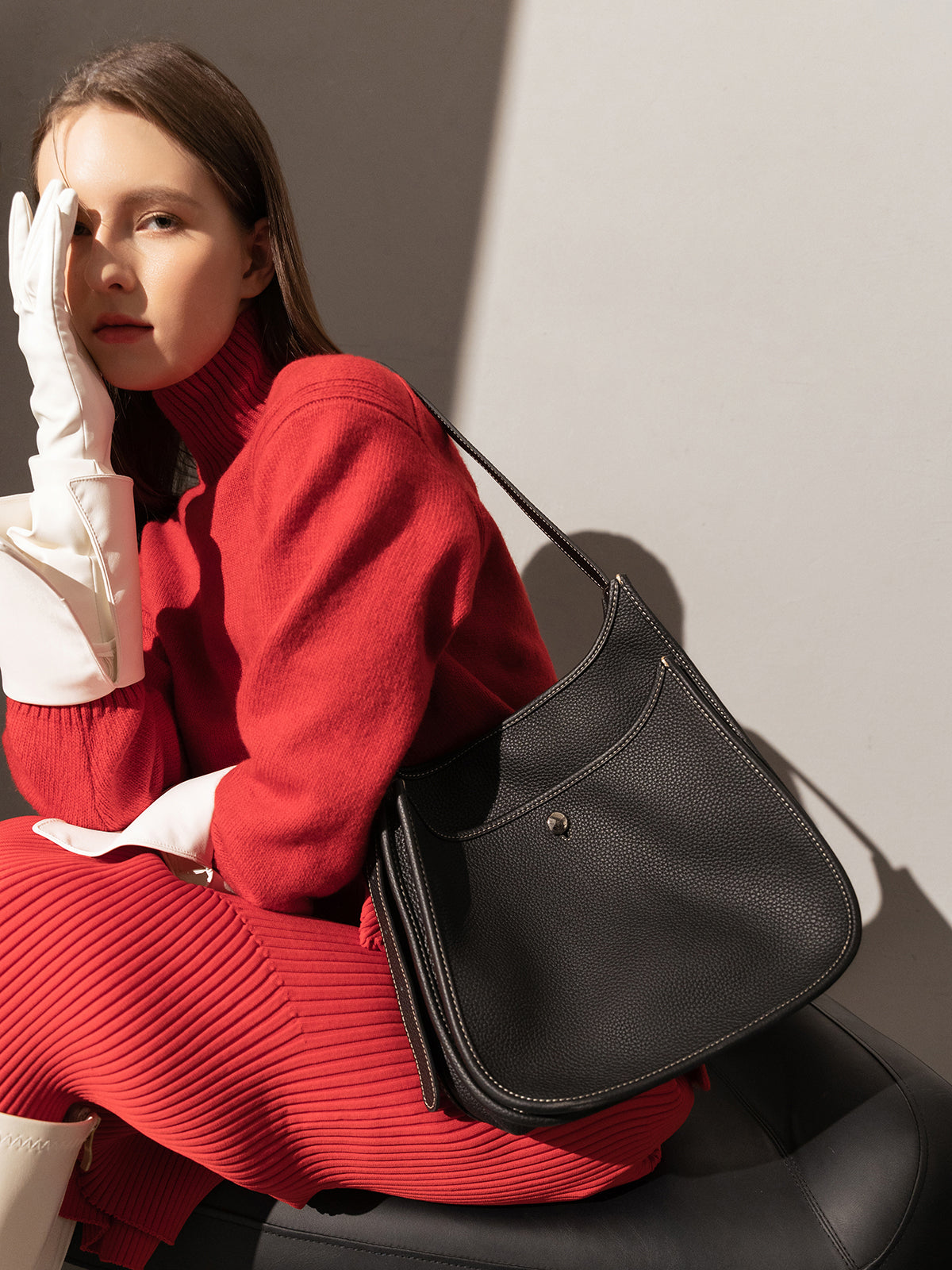 Sutton Place Leather Tote Bag